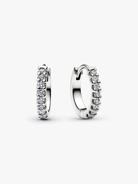 Pandora Era Lab-Grown Diamond Pav�� Hoop Earrings